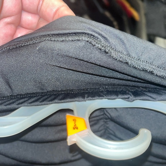 Strapless, black dress with split up the back to the upper thigh 39 inches long - Picture 8 of 9